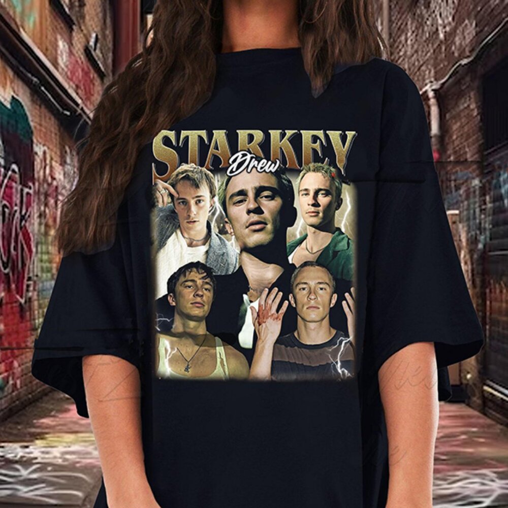 New Retro Drew Starkey Vintage 90s Graphic Tee Unisex Cotton T Shirt